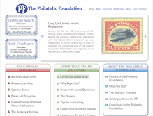 Tablet Screenshot of philatelicfoundation.org